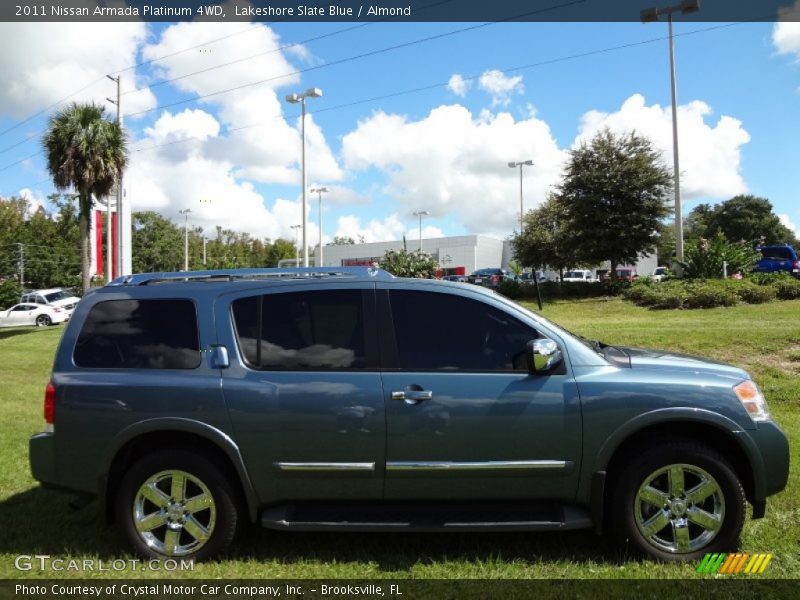 Lakeshore Slate Blue / Almond 2011 Nissan Armada Platinum 4WD