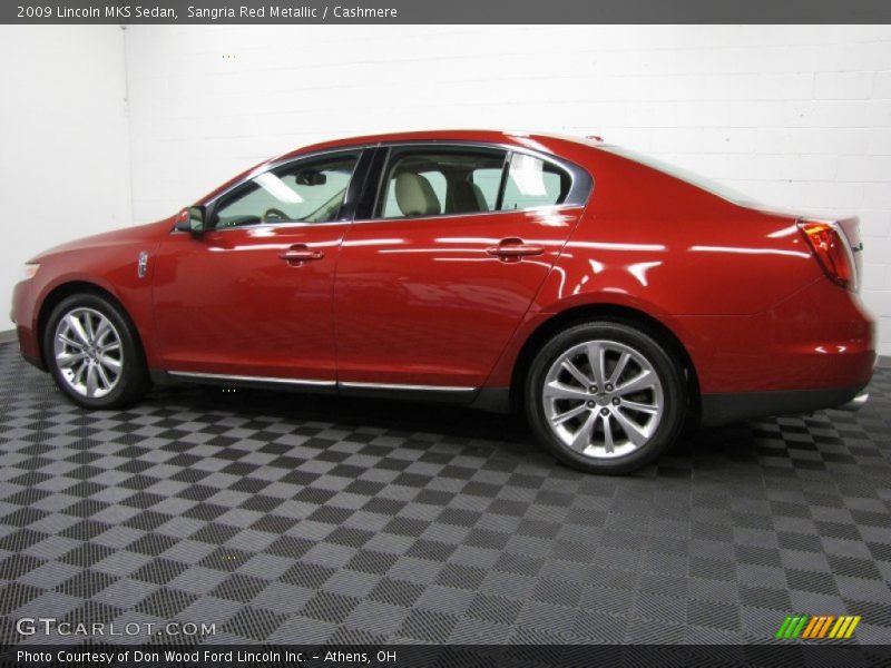Sangria Red Metallic / Cashmere 2009 Lincoln MKS Sedan