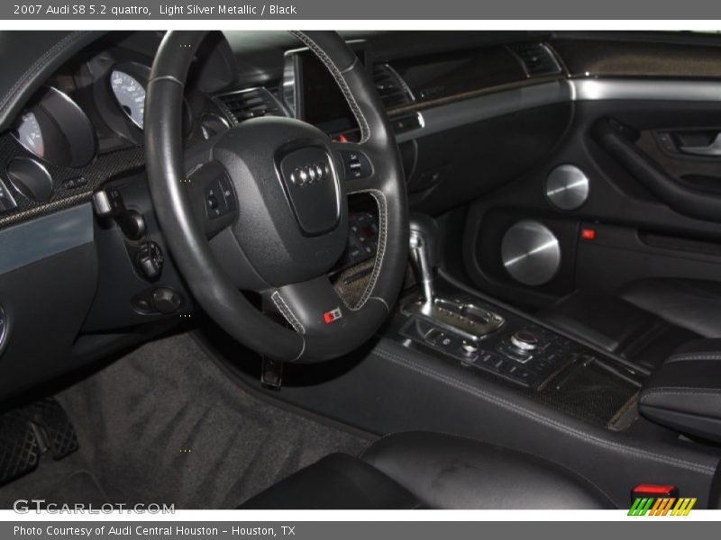 Light Silver Metallic / Black 2007 Audi S8 5.2 quattro