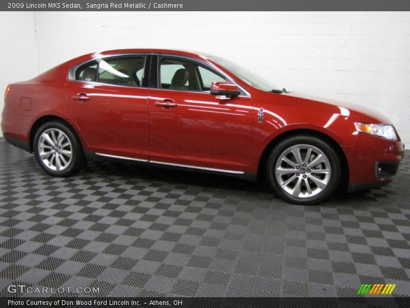 Sangria Red Metallic / Cashmere 2009 Lincoln MKS Sedan