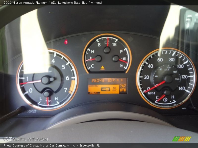 Lakeshore Slate Blue / Almond 2011 Nissan Armada Platinum 4WD