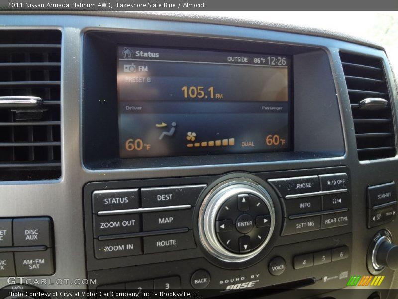 Lakeshore Slate Blue / Almond 2011 Nissan Armada Platinum 4WD