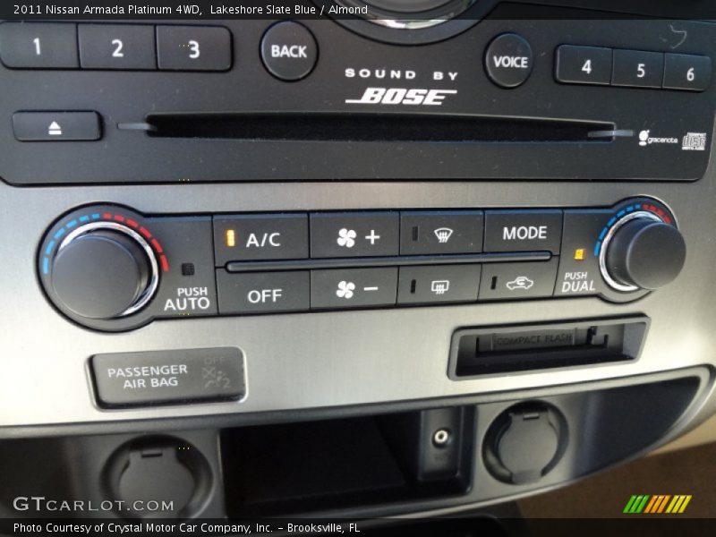 Lakeshore Slate Blue / Almond 2011 Nissan Armada Platinum 4WD