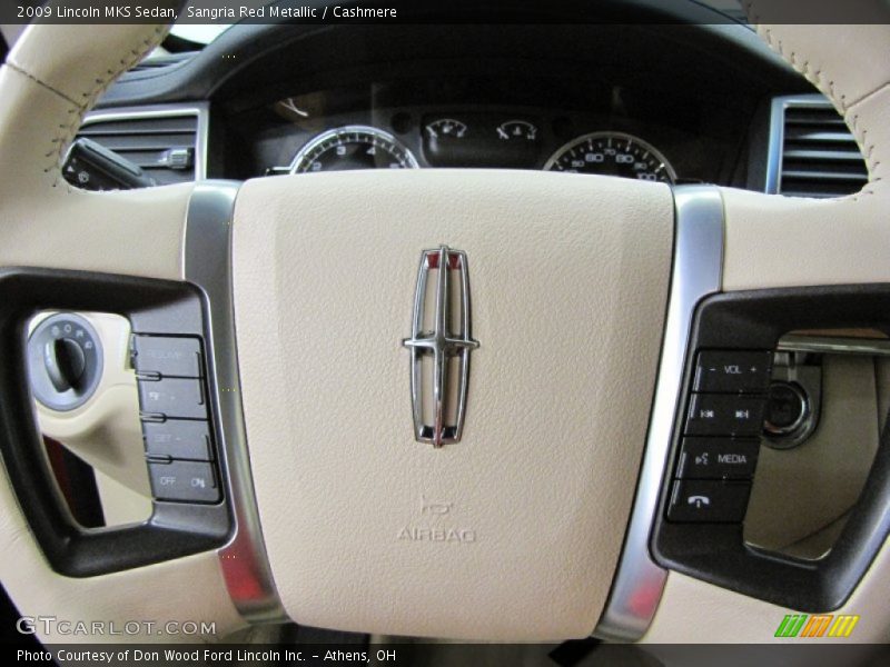 Sangria Red Metallic / Cashmere 2009 Lincoln MKS Sedan