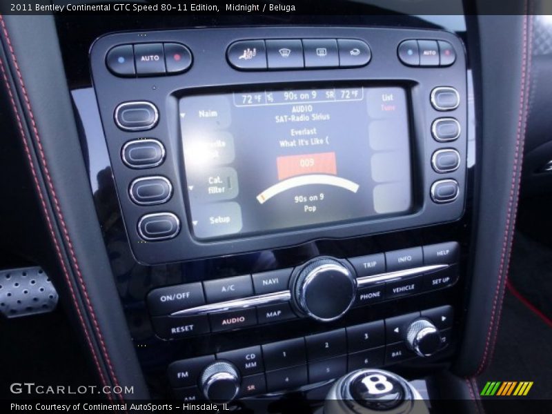 Controls of 2011 Continental GTC Speed 80-11 Edition