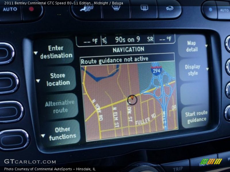 Navigation of 2011 Continental GTC Speed 80-11 Edition