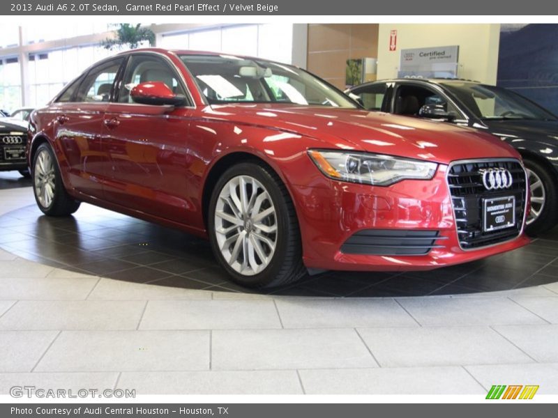 Garnet Red Pearl Effect / Velvet Beige 2013 Audi A6 2.0T Sedan