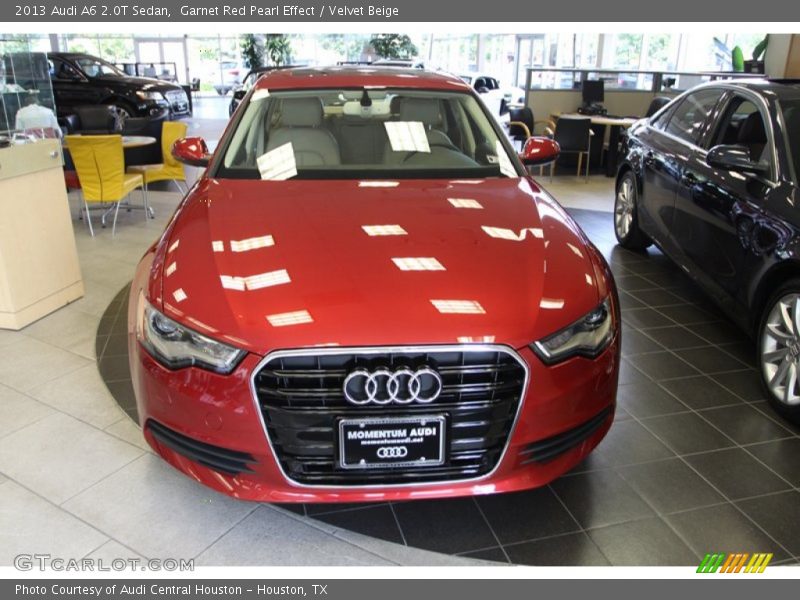 Garnet Red Pearl Effect / Velvet Beige 2013 Audi A6 2.0T Sedan