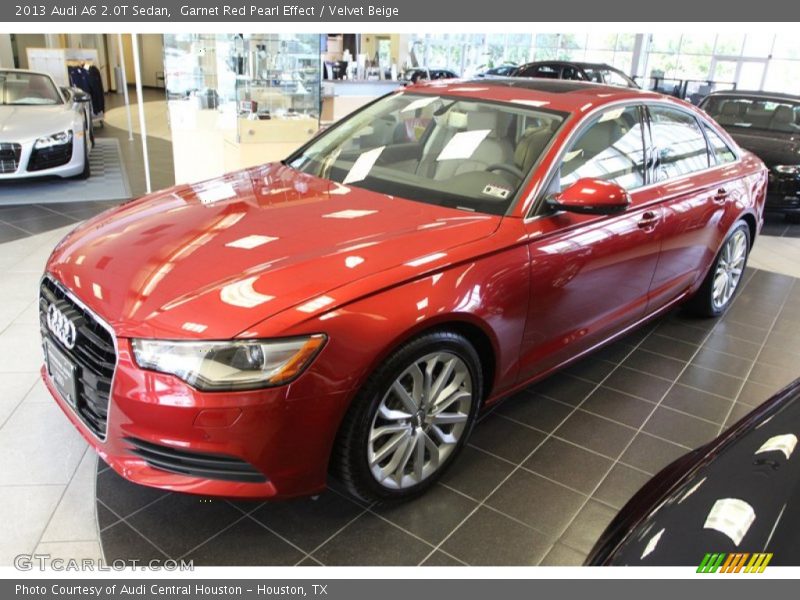 Garnet Red Pearl Effect / Velvet Beige 2013 Audi A6 2.0T Sedan