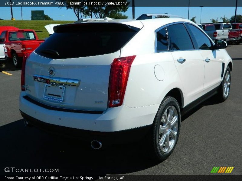 Platinum Ice Tricoat / Shale/Ebony 2013 Cadillac SRX Premium AWD