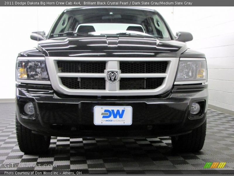Brilliant Black Crystal Pearl / Dark Slate Gray/Medium Slate Gray 2011 Dodge Dakota Big Horn Crew Cab 4x4