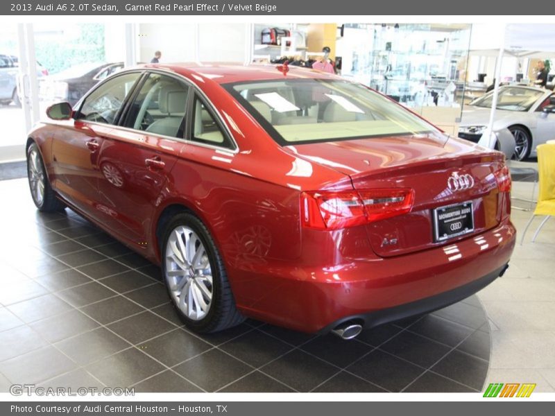 Garnet Red Pearl Effect / Velvet Beige 2013 Audi A6 2.0T Sedan