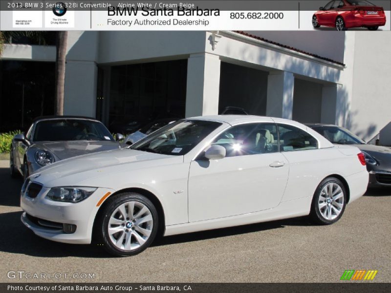 Alpine White / Cream Beige 2013 BMW 3 Series 328i Convertible