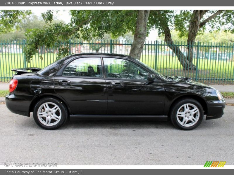 Java Black Pearl / Dark Gray 2004 Subaru Impreza WRX Sedan