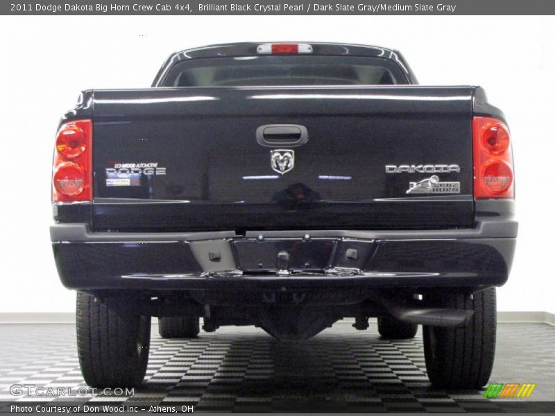  2011 Dakota Big Horn Crew Cab 4x4 Brilliant Black Crystal Pearl