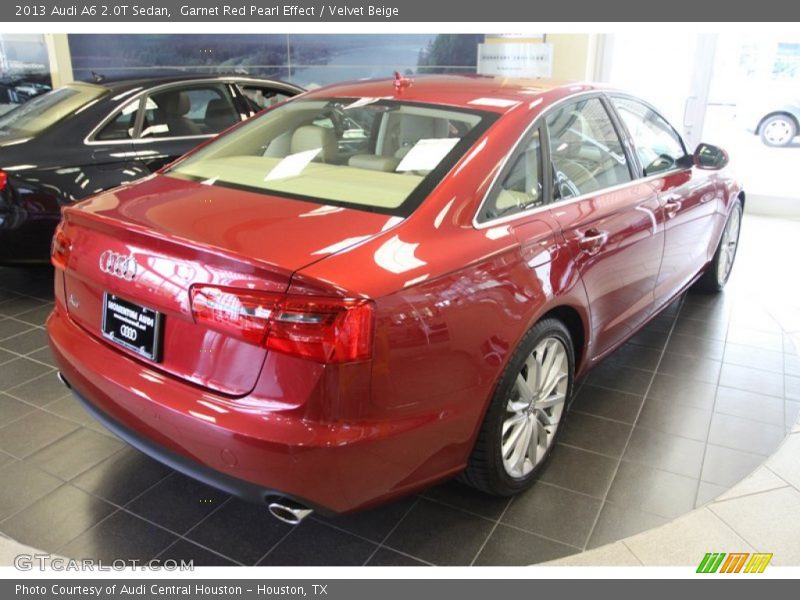 Garnet Red Pearl Effect / Velvet Beige 2013 Audi A6 2.0T Sedan