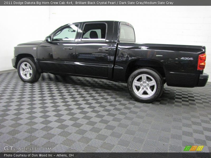  2011 Dakota Big Horn Crew Cab 4x4 Brilliant Black Crystal Pearl