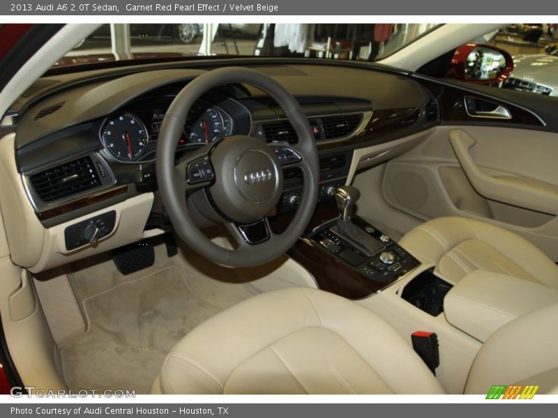 Garnet Red Pearl Effect / Velvet Beige 2013 Audi A6 2.0T Sedan