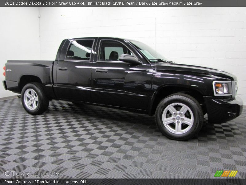  2011 Dakota Big Horn Crew Cab 4x4 Brilliant Black Crystal Pearl