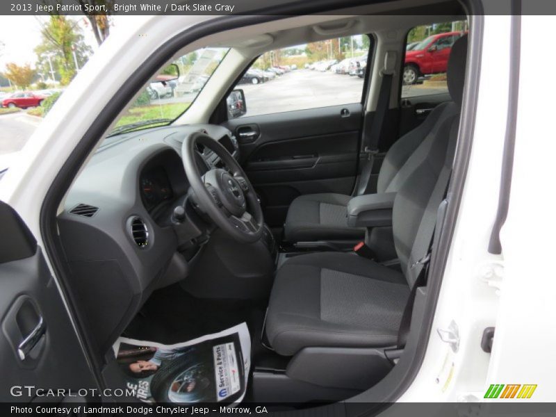 Bright White / Dark Slate Gray 2013 Jeep Patriot Sport