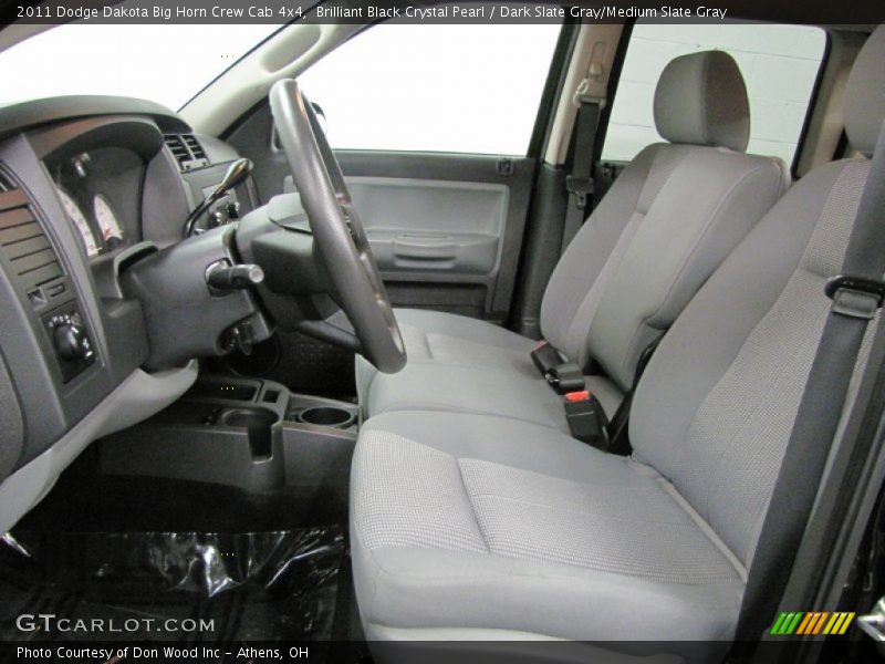 Front Seat of 2011 Dakota Big Horn Crew Cab 4x4