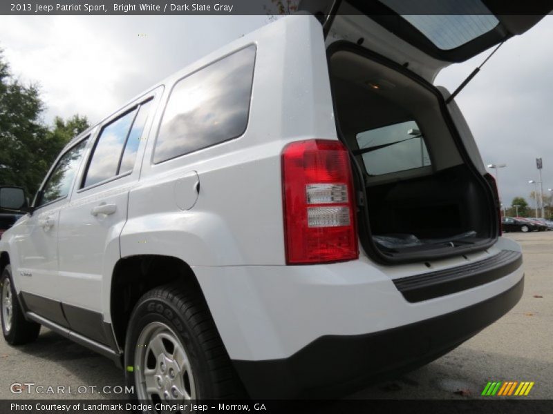 Bright White / Dark Slate Gray 2013 Jeep Patriot Sport