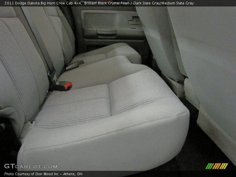 Brilliant Black Crystal Pearl / Dark Slate Gray/Medium Slate Gray 2011 Dodge Dakota Big Horn Crew Cab 4x4
