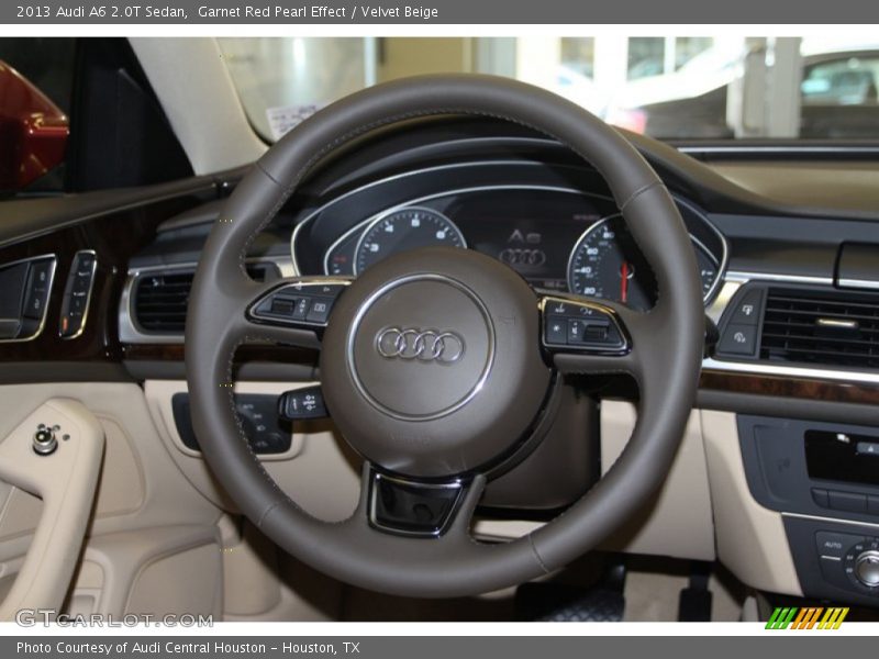 Garnet Red Pearl Effect / Velvet Beige 2013 Audi A6 2.0T Sedan