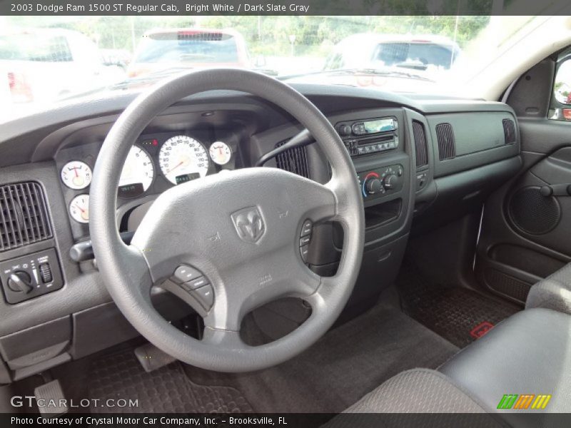 Bright White / Dark Slate Gray 2003 Dodge Ram 1500 ST Regular Cab