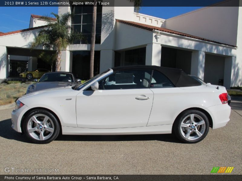 Alpine White / Taupe 2013 BMW 1 Series 128i Convertible