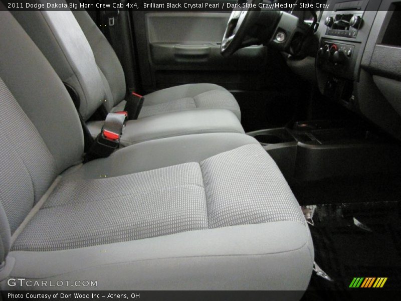 Brilliant Black Crystal Pearl / Dark Slate Gray/Medium Slate Gray 2011 Dodge Dakota Big Horn Crew Cab 4x4