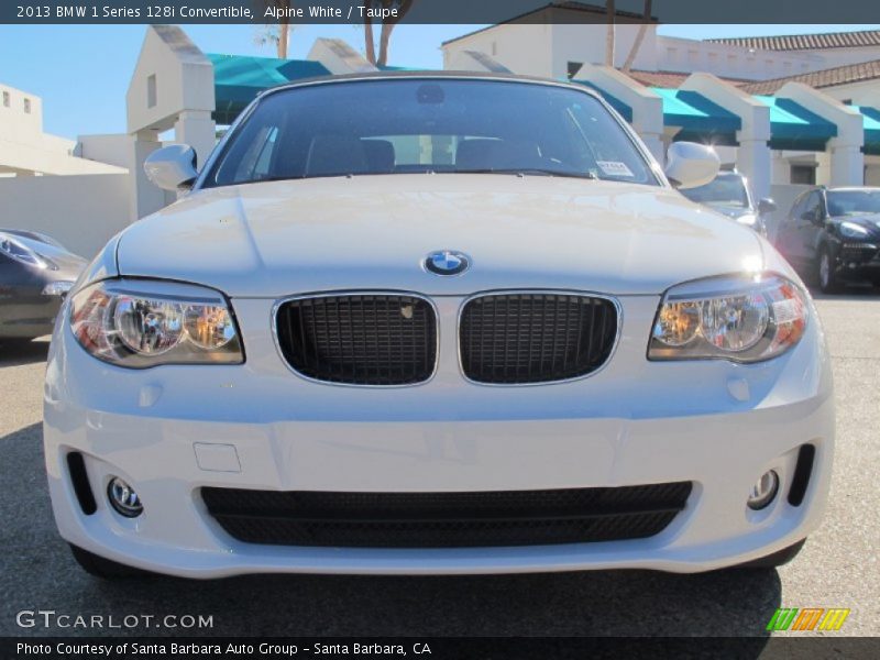Alpine White / Taupe 2013 BMW 1 Series 128i Convertible