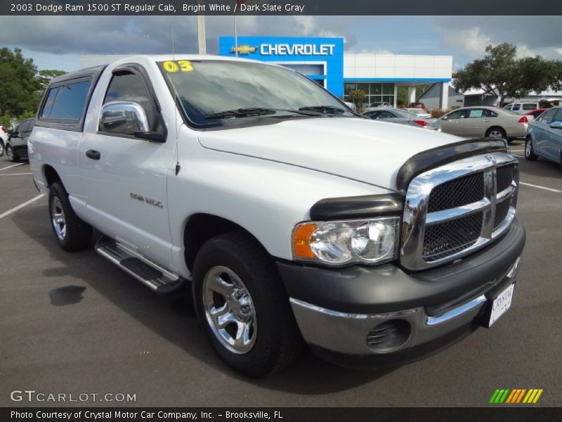 Bright White / Dark Slate Gray 2003 Dodge Ram 1500 ST Regular Cab