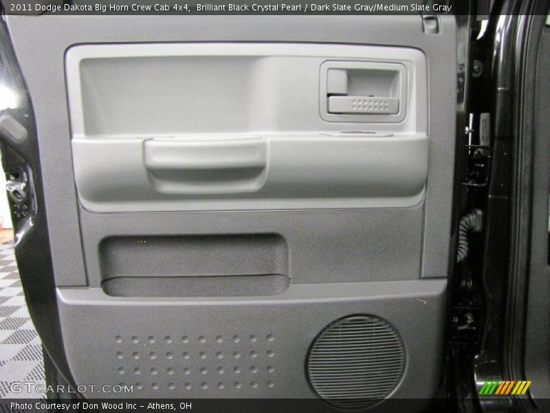 Brilliant Black Crystal Pearl / Dark Slate Gray/Medium Slate Gray 2011 Dodge Dakota Big Horn Crew Cab 4x4