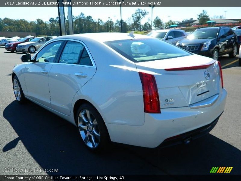 White Diamond Tricoat / Light Platinum/Jet Black Accents 2013 Cadillac ATS 2.5L Luxury