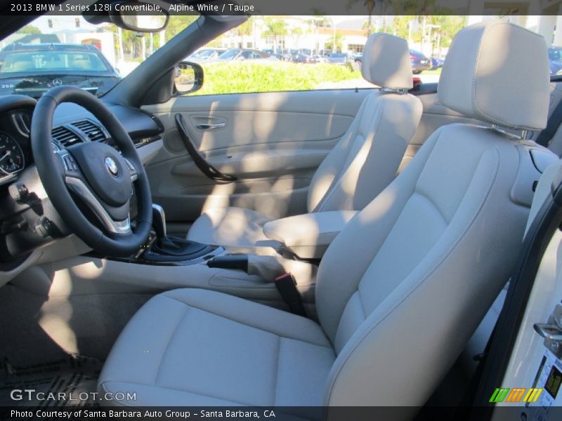 Alpine White / Taupe 2013 BMW 1 Series 128i Convertible