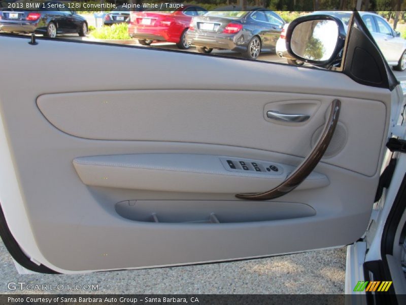 Alpine White / Taupe 2013 BMW 1 Series 128i Convertible