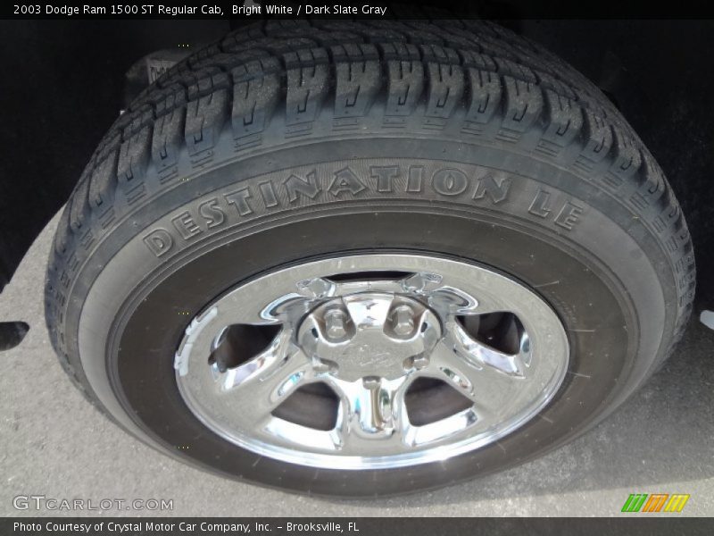 Bright White / Dark Slate Gray 2003 Dodge Ram 1500 ST Regular Cab