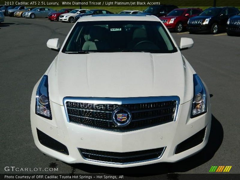 White Diamond Tricoat / Light Platinum/Jet Black Accents 2013 Cadillac ATS 2.5L Luxury