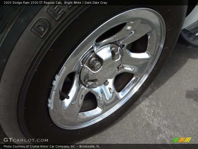 Bright White / Dark Slate Gray 2003 Dodge Ram 1500 ST Regular Cab