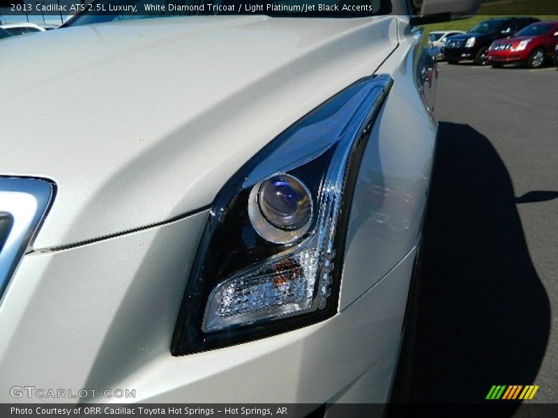 White Diamond Tricoat / Light Platinum/Jet Black Accents 2013 Cadillac ATS 2.5L Luxury