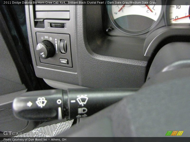 Brilliant Black Crystal Pearl / Dark Slate Gray/Medium Slate Gray 2011 Dodge Dakota Big Horn Crew Cab 4x4