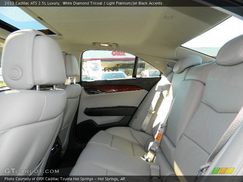 White Diamond Tricoat / Light Platinum/Jet Black Accents 2013 Cadillac ATS 2.5L Luxury