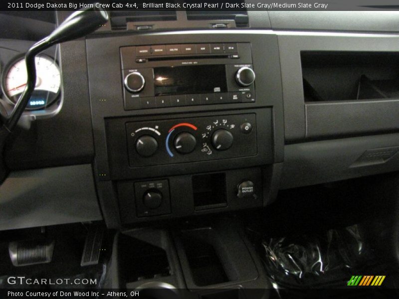 Brilliant Black Crystal Pearl / Dark Slate Gray/Medium Slate Gray 2011 Dodge Dakota Big Horn Crew Cab 4x4