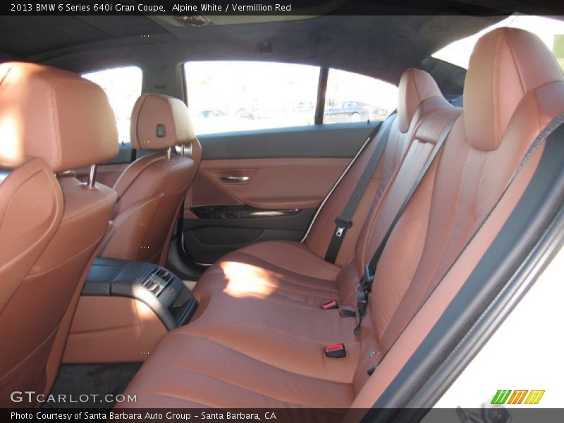 Alpine White / Vermillion Red 2013 BMW 6 Series 640i Gran Coupe