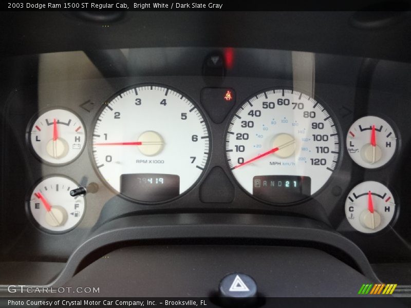 Bright White / Dark Slate Gray 2003 Dodge Ram 1500 ST Regular Cab