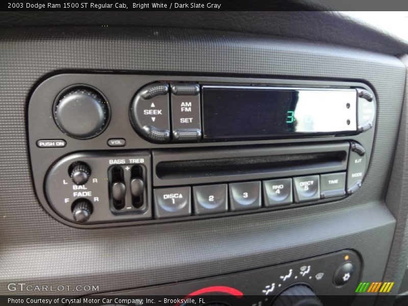 Bright White / Dark Slate Gray 2003 Dodge Ram 1500 ST Regular Cab