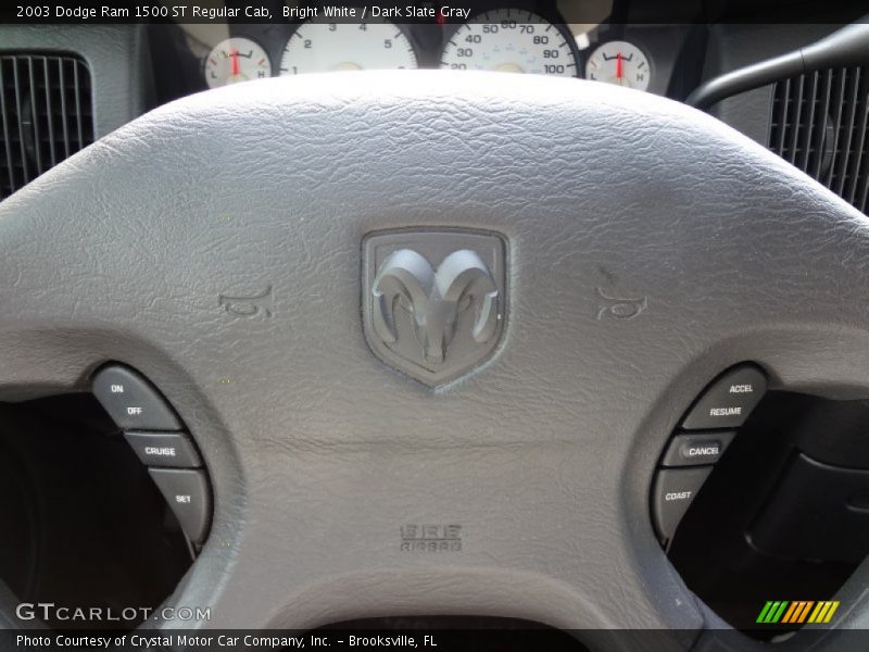 Bright White / Dark Slate Gray 2003 Dodge Ram 1500 ST Regular Cab