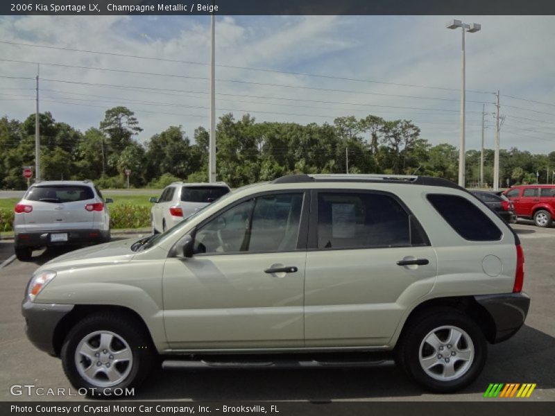 Champagne Metallic / Beige 2006 Kia Sportage LX