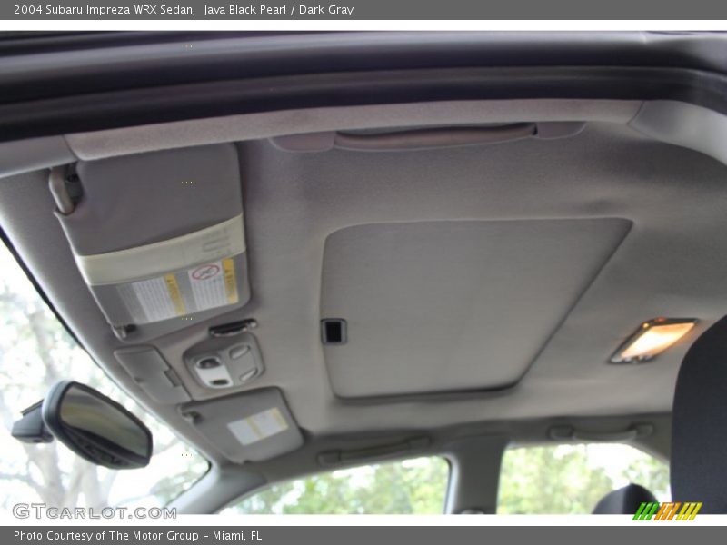 Sunroof of 2004 Impreza WRX Sedan